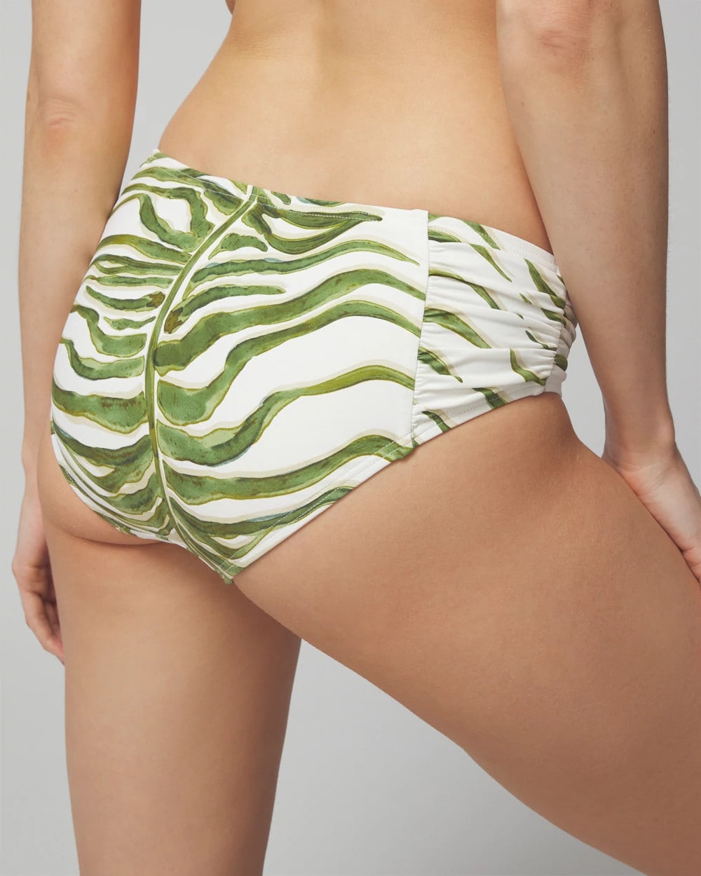 INTO THE GROOVE COCONUT - Ruched Bikini Bottoms