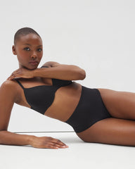 BLACK - Second Skin by Soma Mid-Level Shaping Seamless Thong