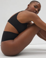 BLACK - Second Skin by Soma Mid-Level Shaping Seamless Thong