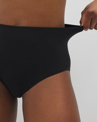BLACK - Mid-Level Shaping Seamless Brief