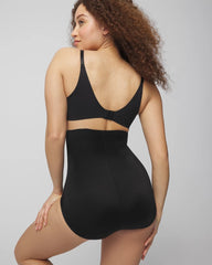 BLACK - Mid-Level Shaping Vanishing Edge High-Waist Brief