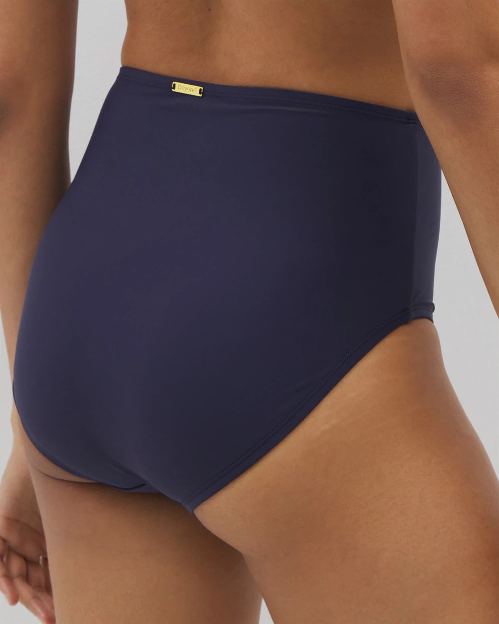 DARK NAVY - Beyond Control Sea Life High-Waist Swim Bottom