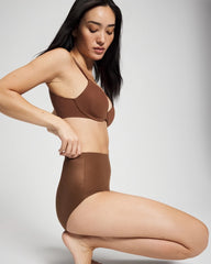 CINNAMON LATTE - Mid Level High Waist Cooling Brief