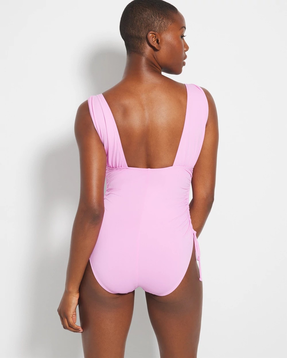 META MAUVE - V-Neck One-Piece