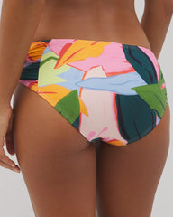FLIRTY FLORA DARK SEA - Soma Swim Ruched Bikini Bottoms