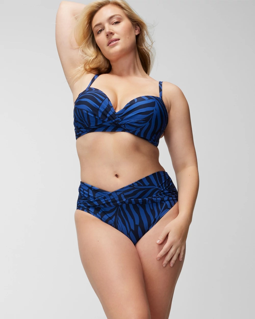 UNBELEAFABLE TRUE BLUE - Twist-Front Bikini Bottom