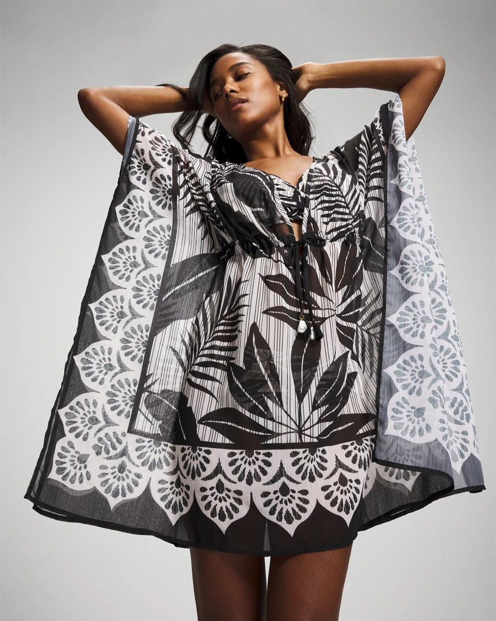 BLACK - Island Time Caftan