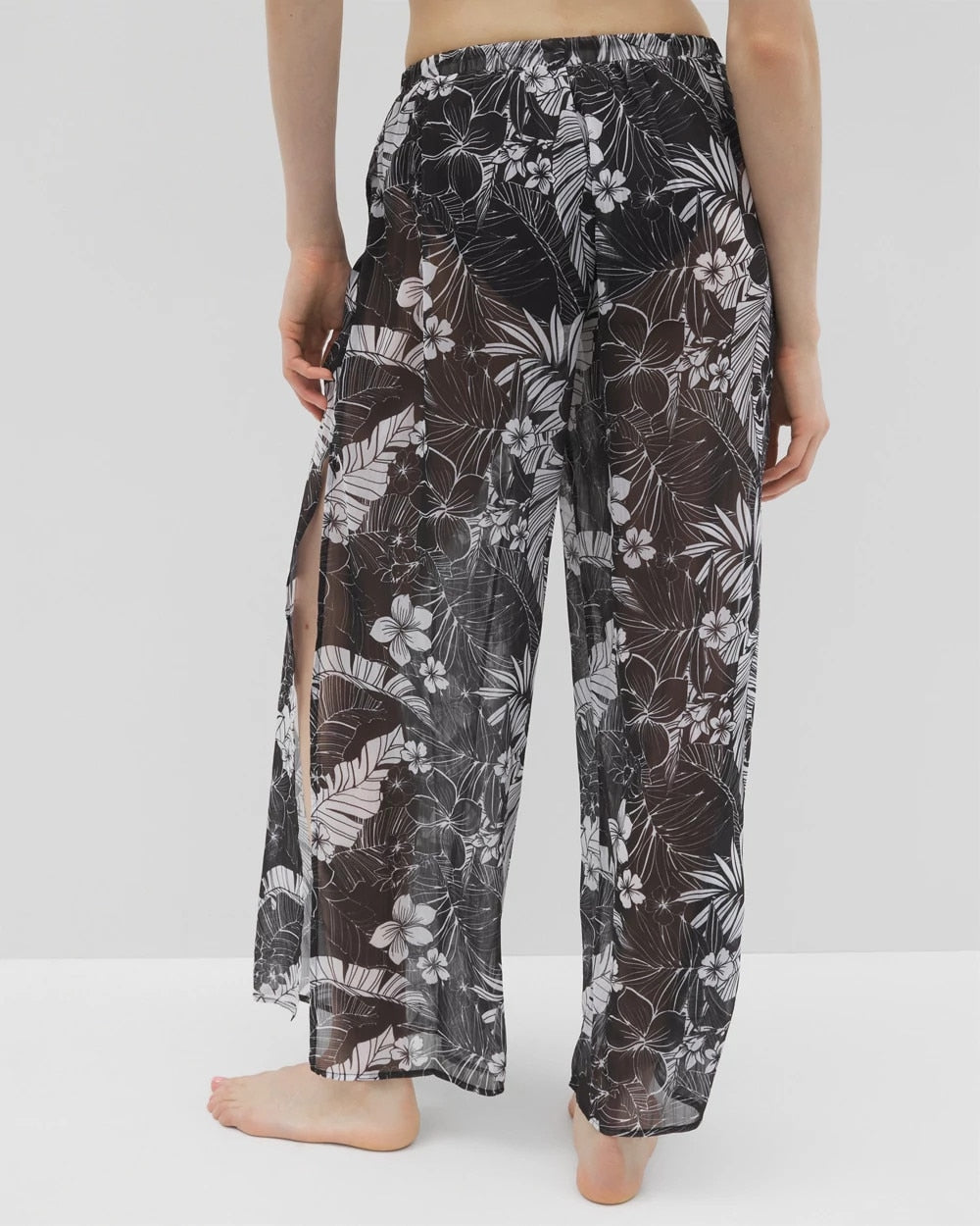 BLACK - Double Duty Side Slit Pant