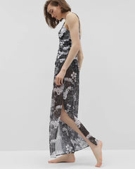 BLACK - Double Duty Side Slit Pant