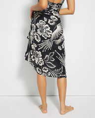 FLY BY NIGHT MINI BLACK - Rayon Crepe Pareo