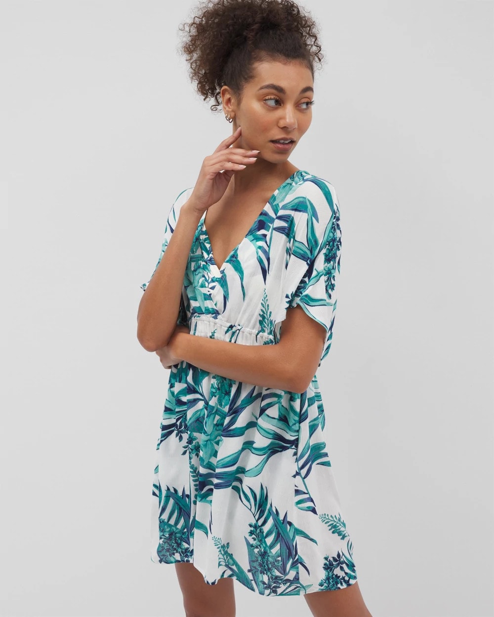 PALM PERFECT COCONUT - Rayon Crepe Cover Up