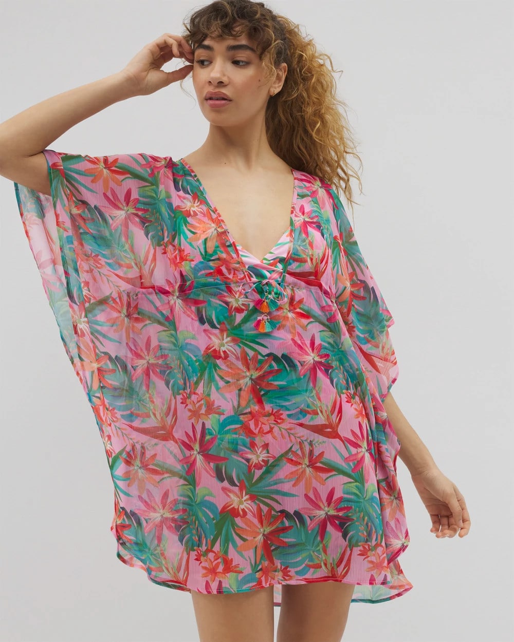MULTI - Everything Under the Sun Chiffon Caftan