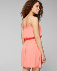 SHELL PINK - Bandeau Pom-Trim Cover-Up