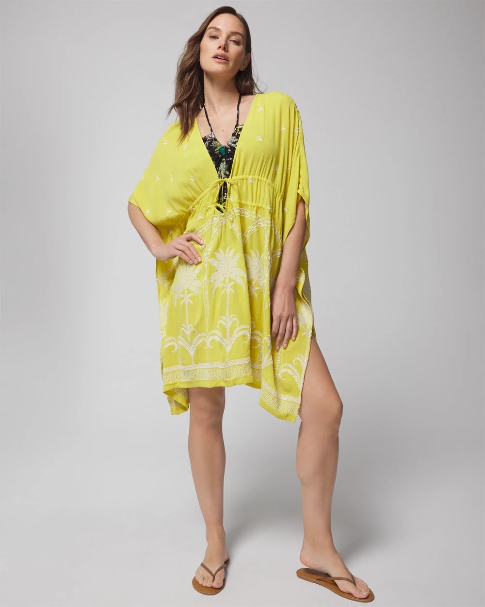 KEY LIME - Embroidered Cover-Up