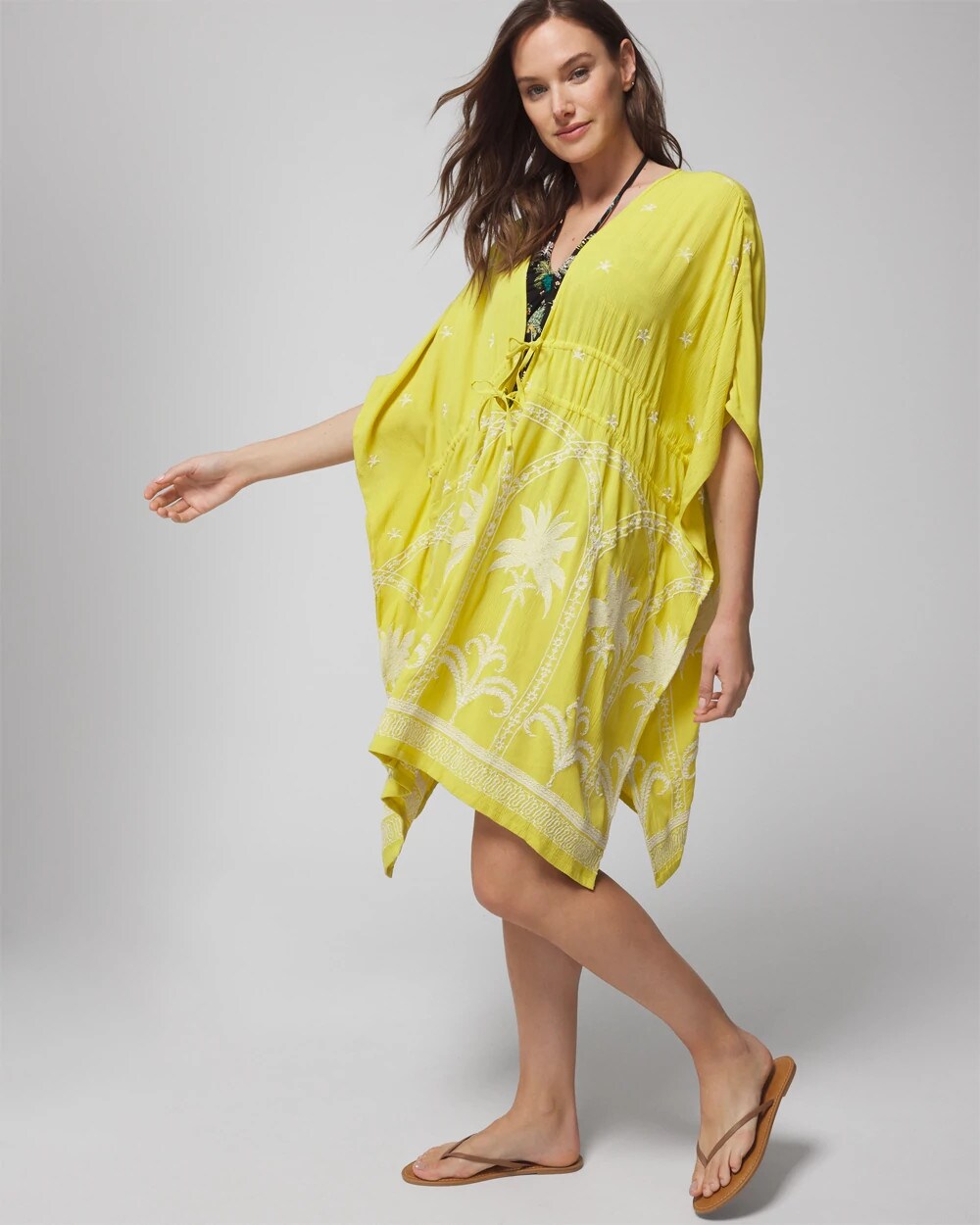 KEY LIME - Embroidered Cover-Up