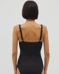 BLACK - V-Wire Tankini Top