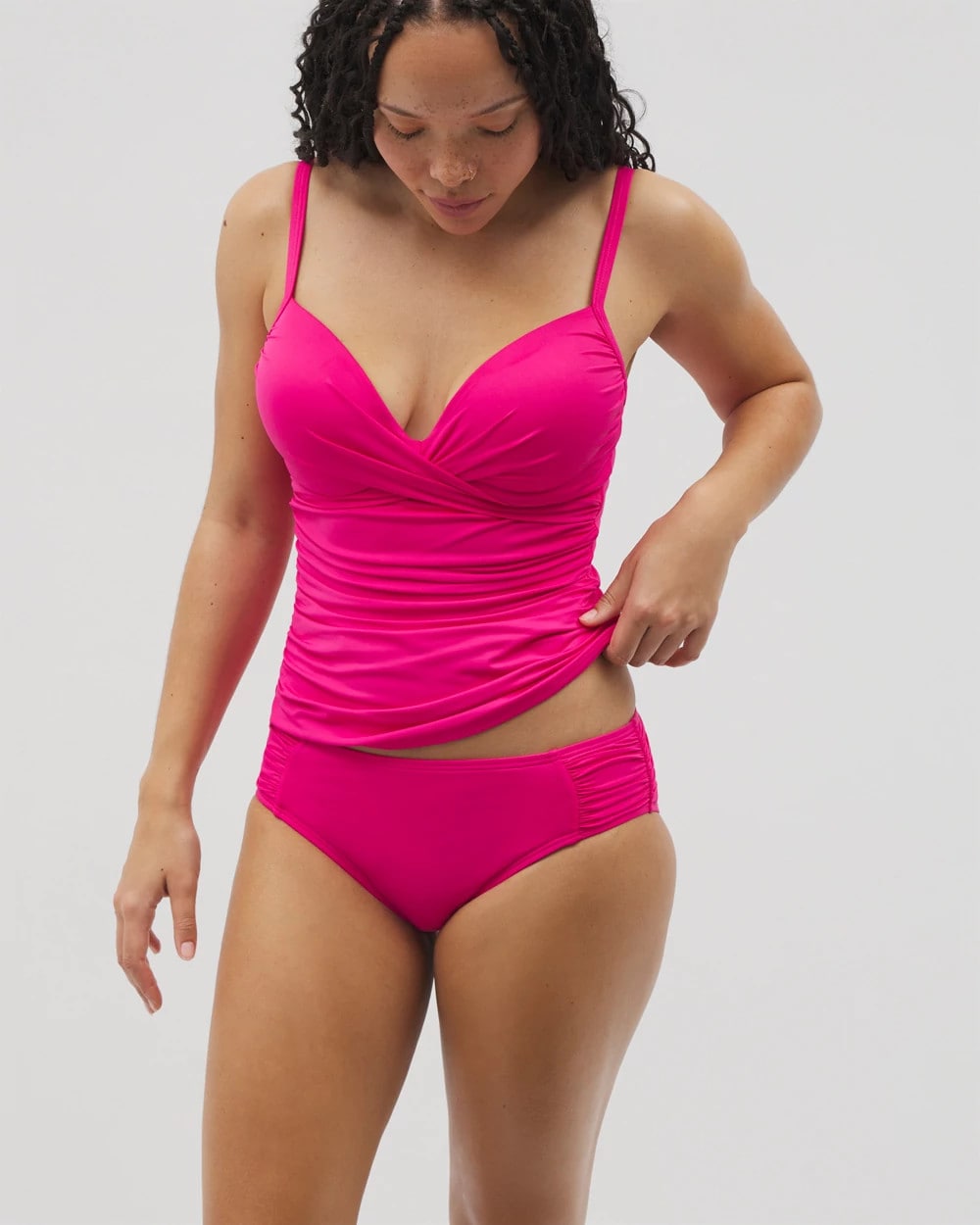 CAMELLIA ROSE - Ruched Bikini Bottoms