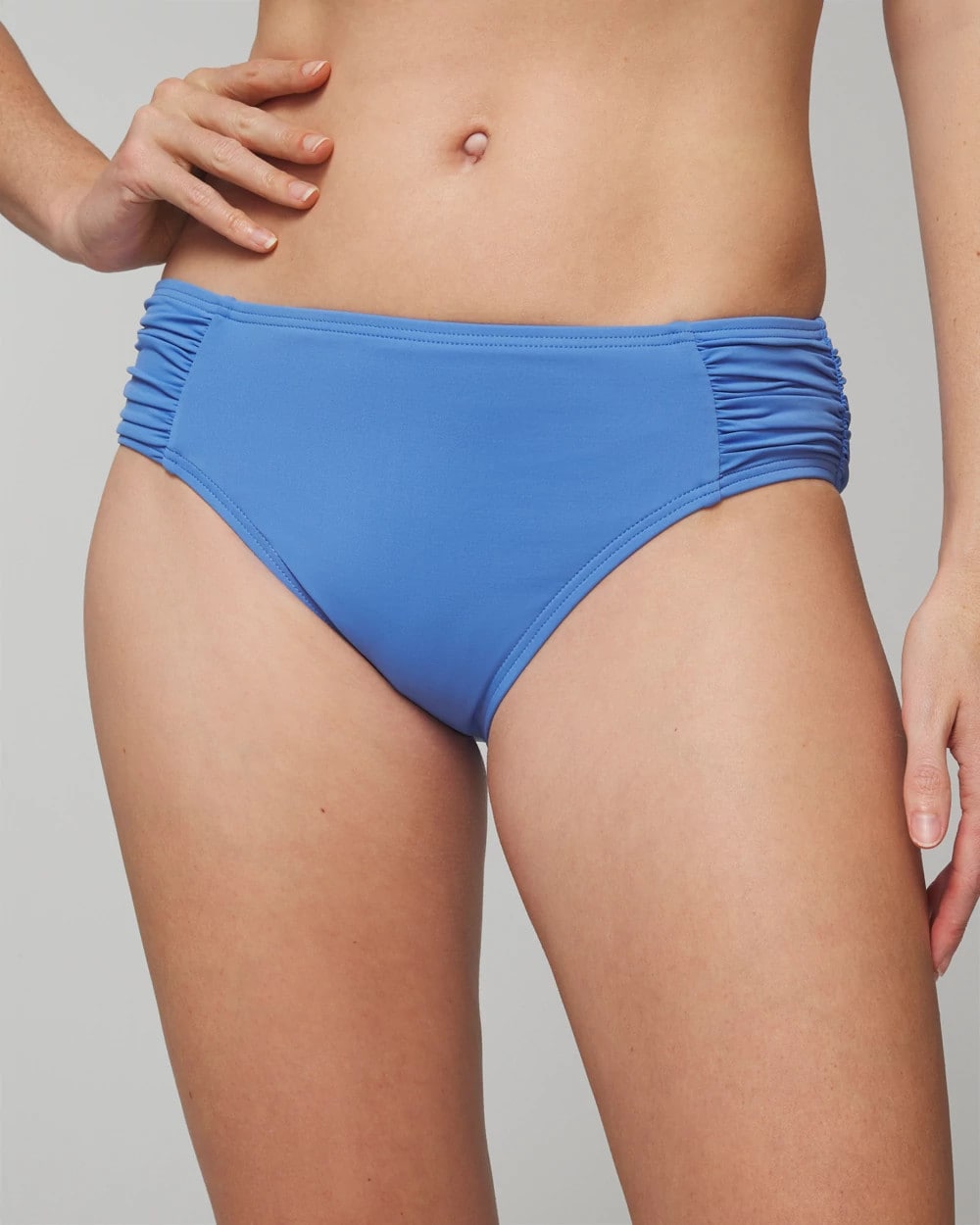 FRENCH BLUE - Ruched Bikini Bottoms