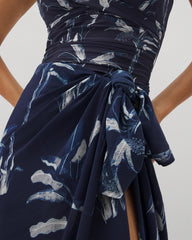 PALM TOILE NIGHTFALL NAVY - Rayon Crepe Pareo