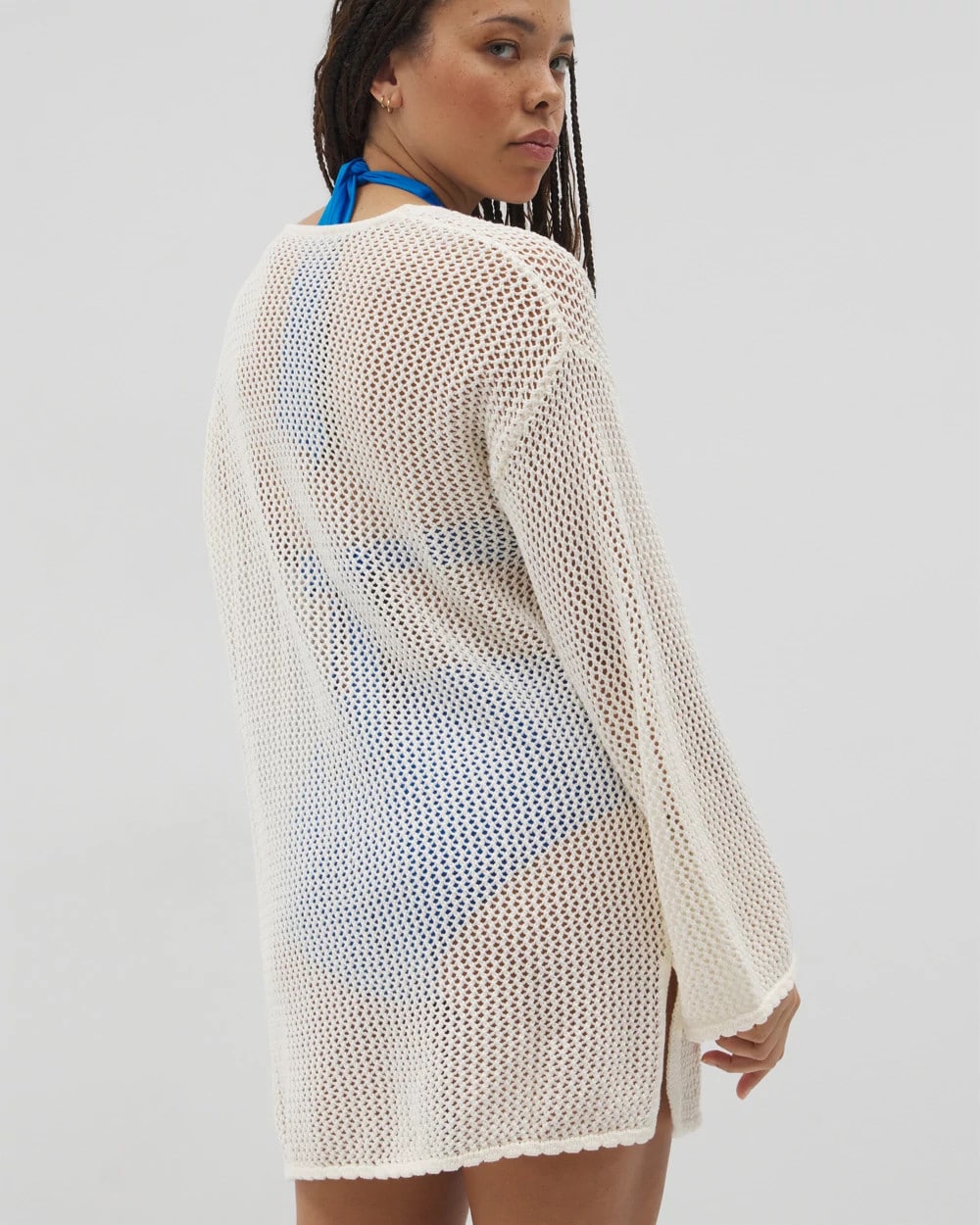 COCONUT - Cotton Crochet-Style Shift Cover-Up