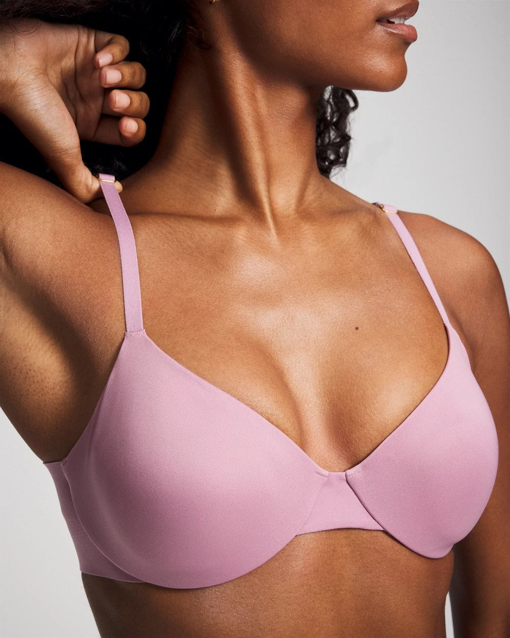 LILAC WINE - Unlined Perfect Coverage Bra