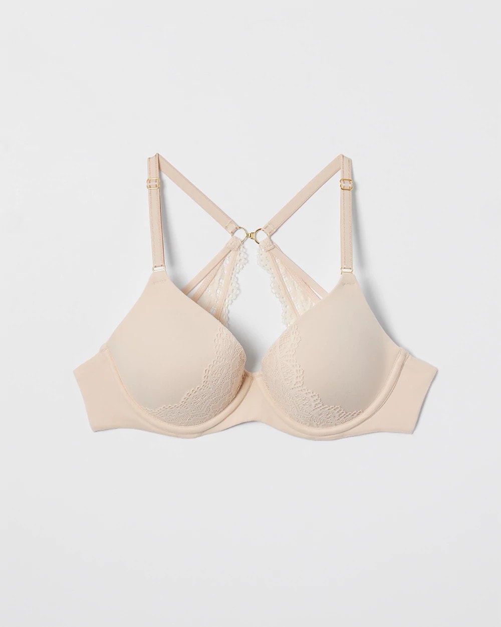 PALE SAND - Perfect Coverage Convertible Bra with Lace back