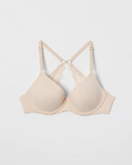 PALE SAND - Perfect Coverage Convertible Bra with Lace back