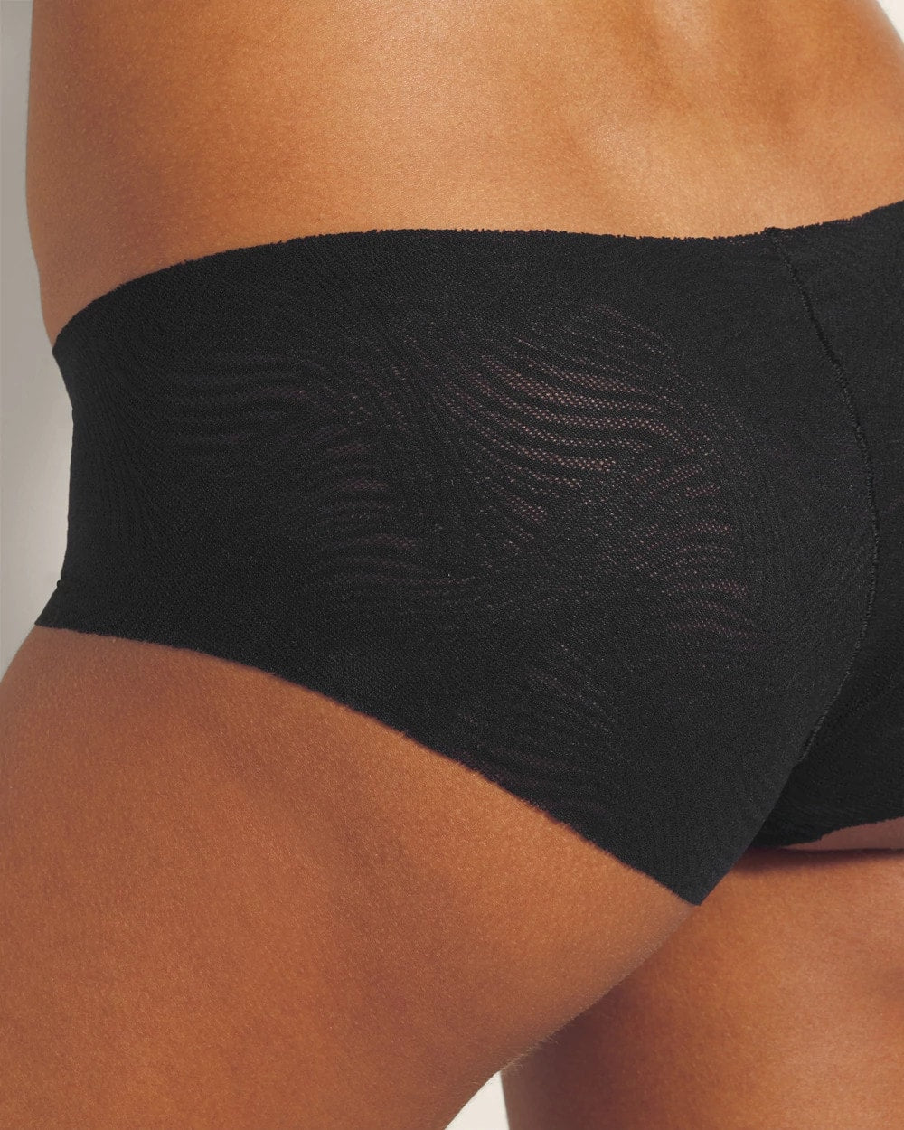 BLACK - Hipster Panty with Lace