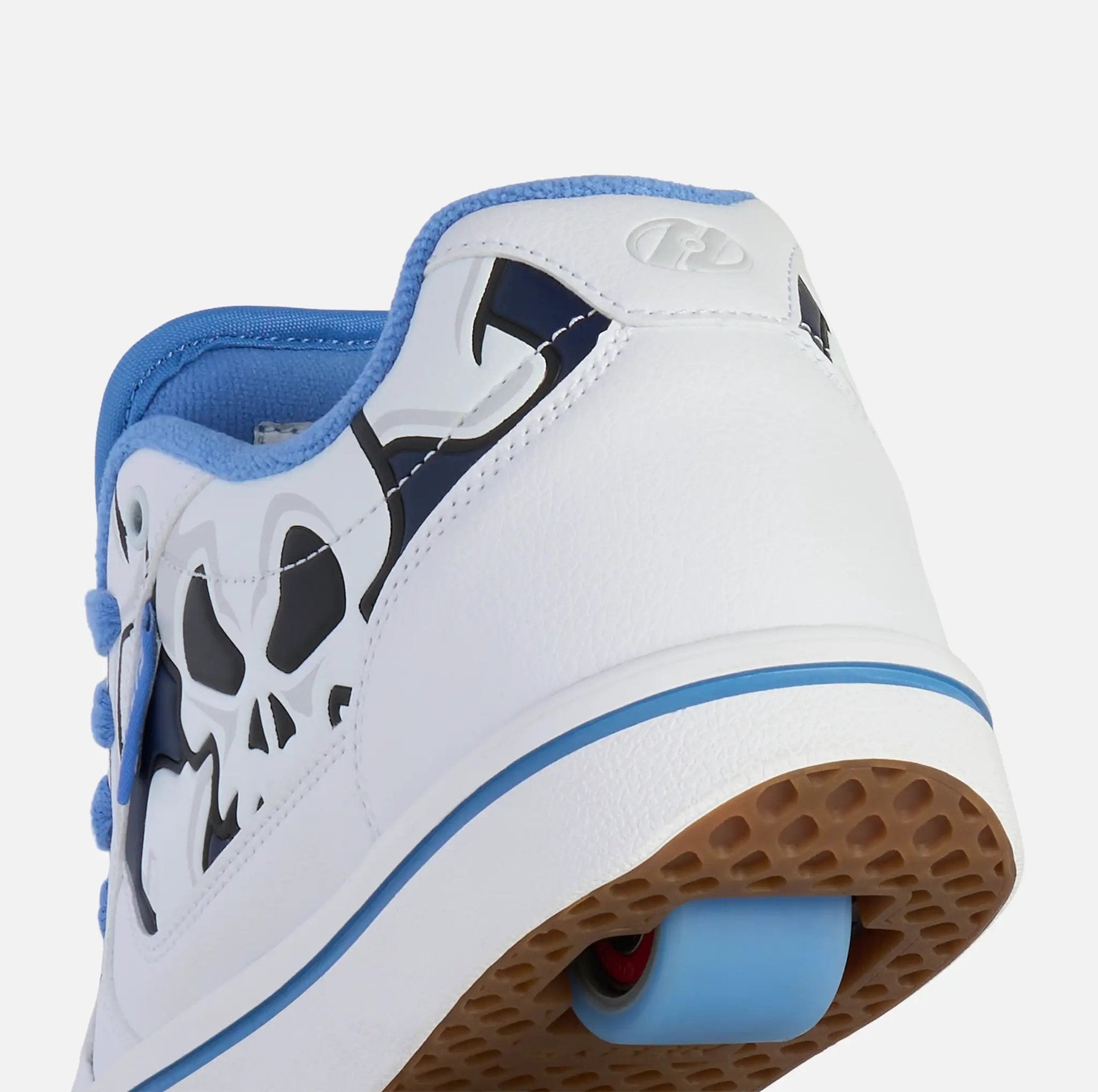 Heelys Pro 25 White/Blue Skull Print On Sale