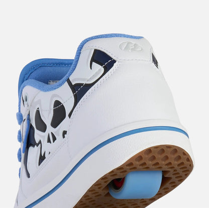 Heelys Pro 25 White/Blue Skull Print On Sale